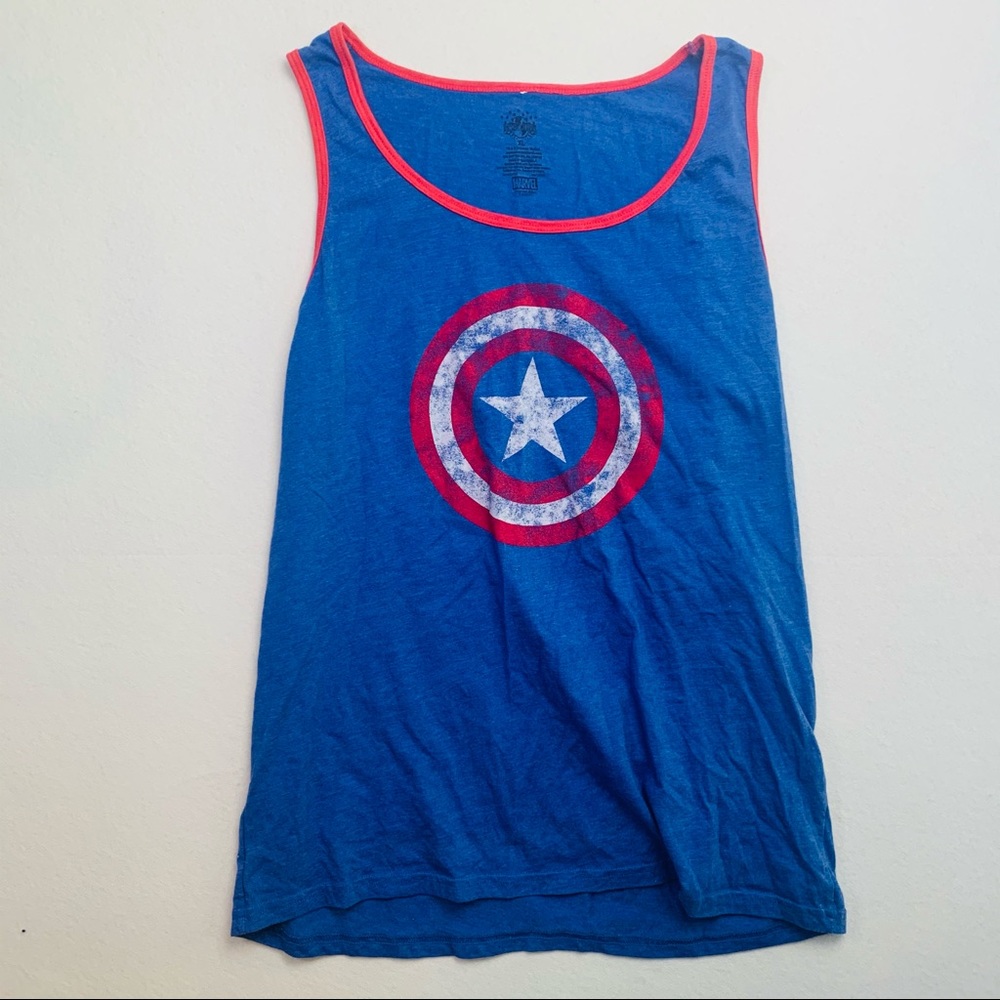 Universal studios captain America tank top